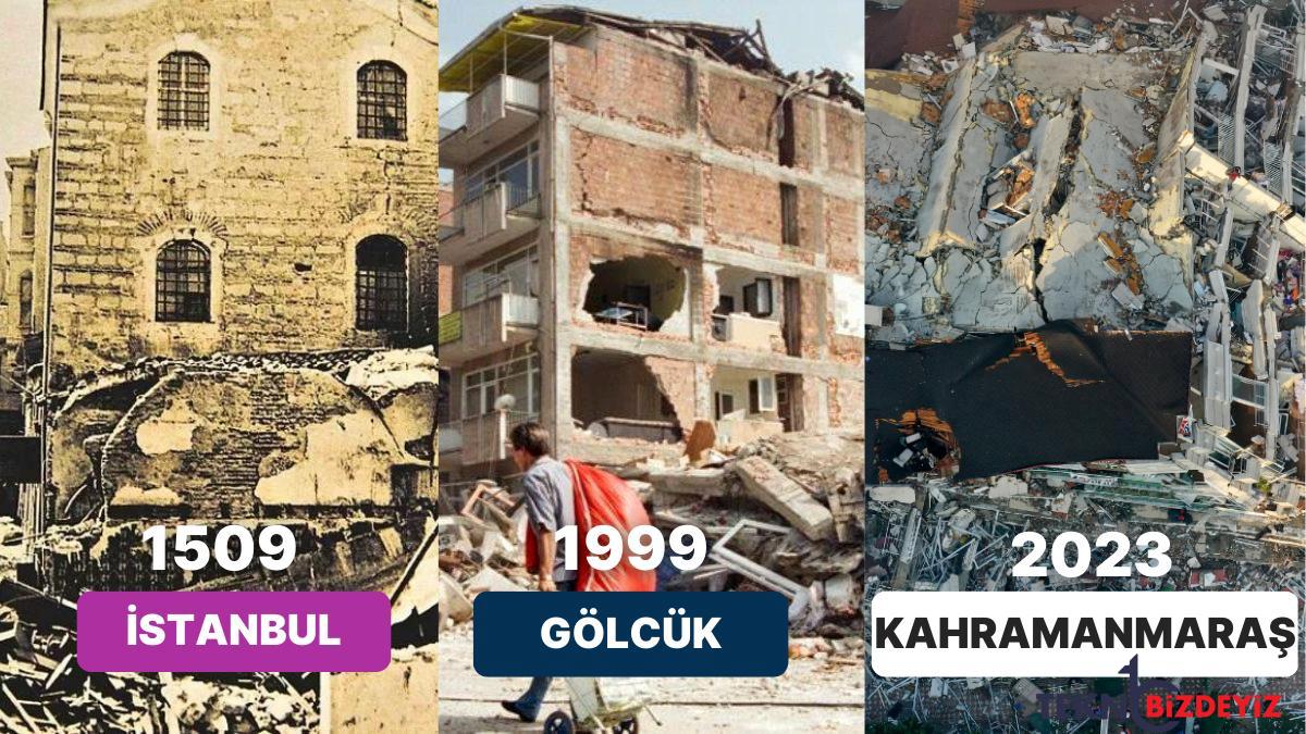 1509 istanbul 1999 golcuk 2023 kahramanmaras turkiyede 7 ustu buyuklukte meydana gelen zelzeleler nelerdir