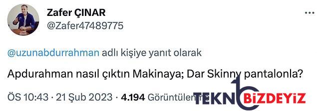 abdurrahman uzunun afet bolgesinde is makinesi ustunde verdigi poza reaksiyon yagdi 7 EZ4Rv83I