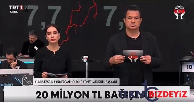 acun ilicali akmercan holdingin 20 milyonluk bagisini evvel 25e akabinde ise 30 milyon tlye yukseltti 0 vuiezYaI