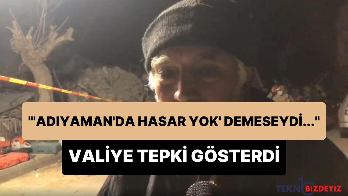 adiyamanli depremzededen valiye sert reaksiyon adiyamanda hasar yok demeseydi pek cok insan kurtulurdu OQgLWsWp