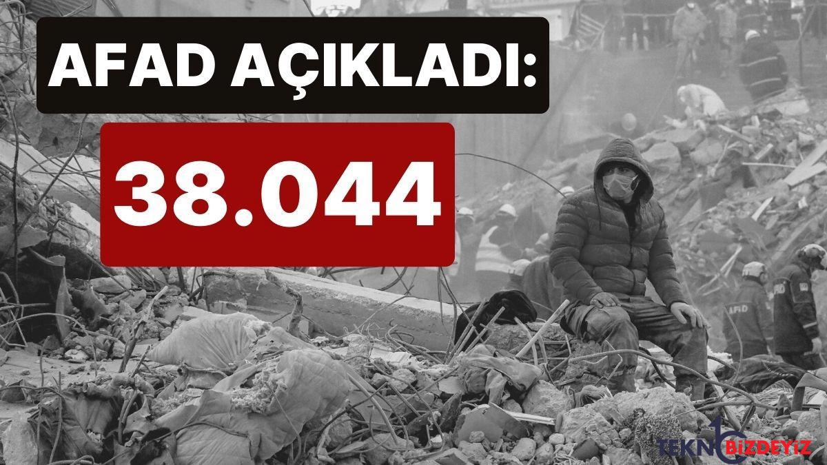 afaddan aciklama depremde 38 bin 44 vatandasimiz hayatini kaybetmistir ECPEOUPG