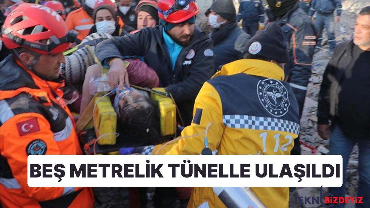 bes metrelik tunelle ulasildi zelzelenin 205 saatinde mucize kurtulus I3eStARu