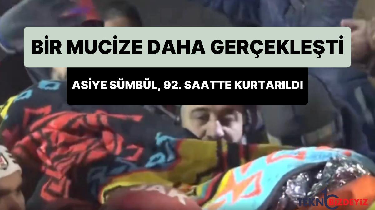 bir mucize daha gerceklesti 67 yasindaki asiye sumbul 92 saatte enkaz altindan kurtarildi yOwzk6FM