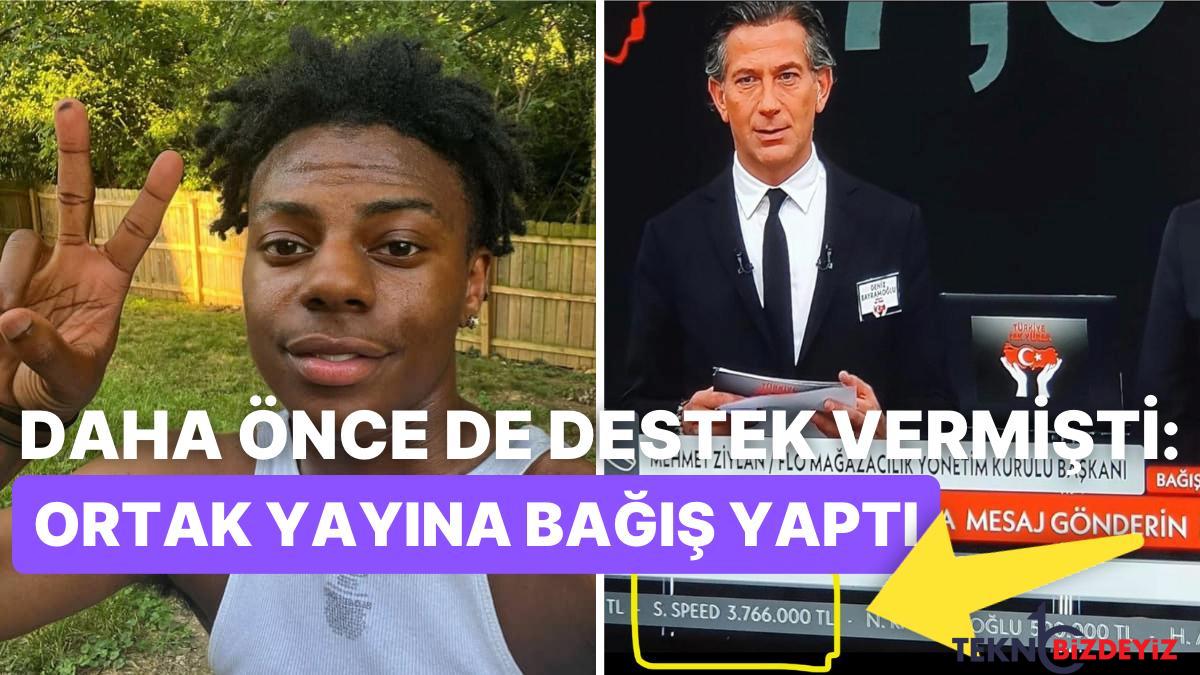 deprem icin bagis toplayan yayinci ishowspeed turkiye tek yurek yayinina da bagis yapti UwvjttSb