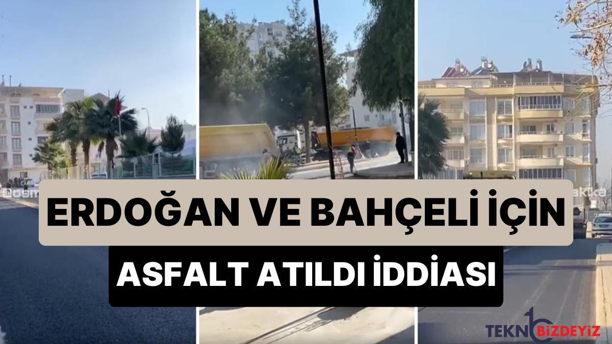 erdogan ve bahcelinin osmaniyede kullanacagi guzergaha asfalt calismasi yapildigi tez edildi as7Lrap6