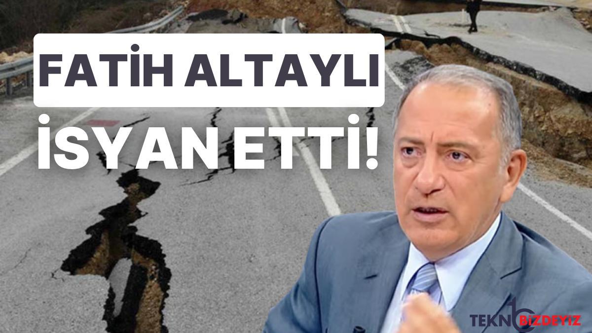 fatih altayli coken yollara isyan etti deprem vergileri tekrar gundeme geldi sgKpUvtQ