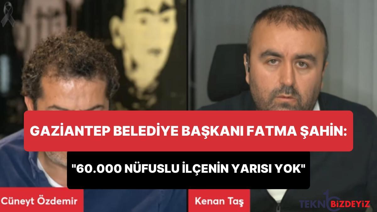 gaziantep buyuksehir belediye lideri fatma sahin 60000 nufuslu ilcenin yarisi yok 4lvVkJab