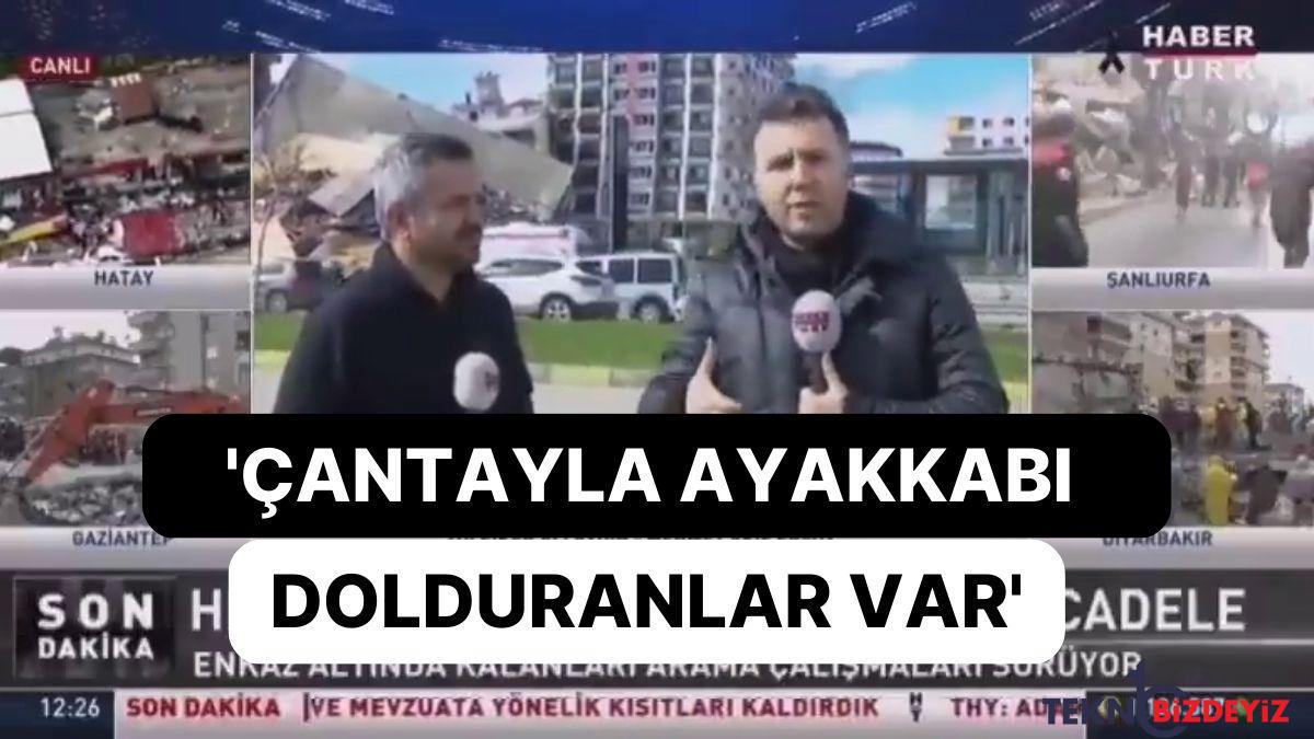 haberturk yayininda yagma aciklamasi gidayi yagmadan saymiyoruz lakin cantayla ayakkabi dolduranlar var Apdvv7u8