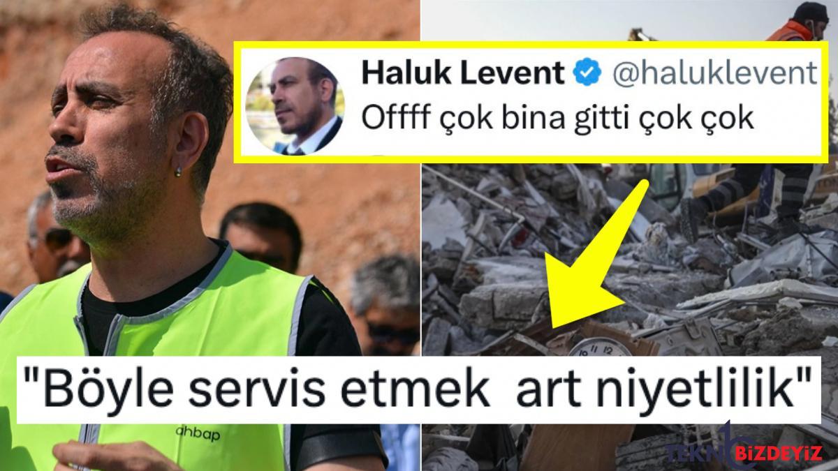 haluk levent kendisini sarsintiyla ilgili felaket tellalligi yapmakla suclayan bireye reaksiyonunu koydu bSCyWhqG