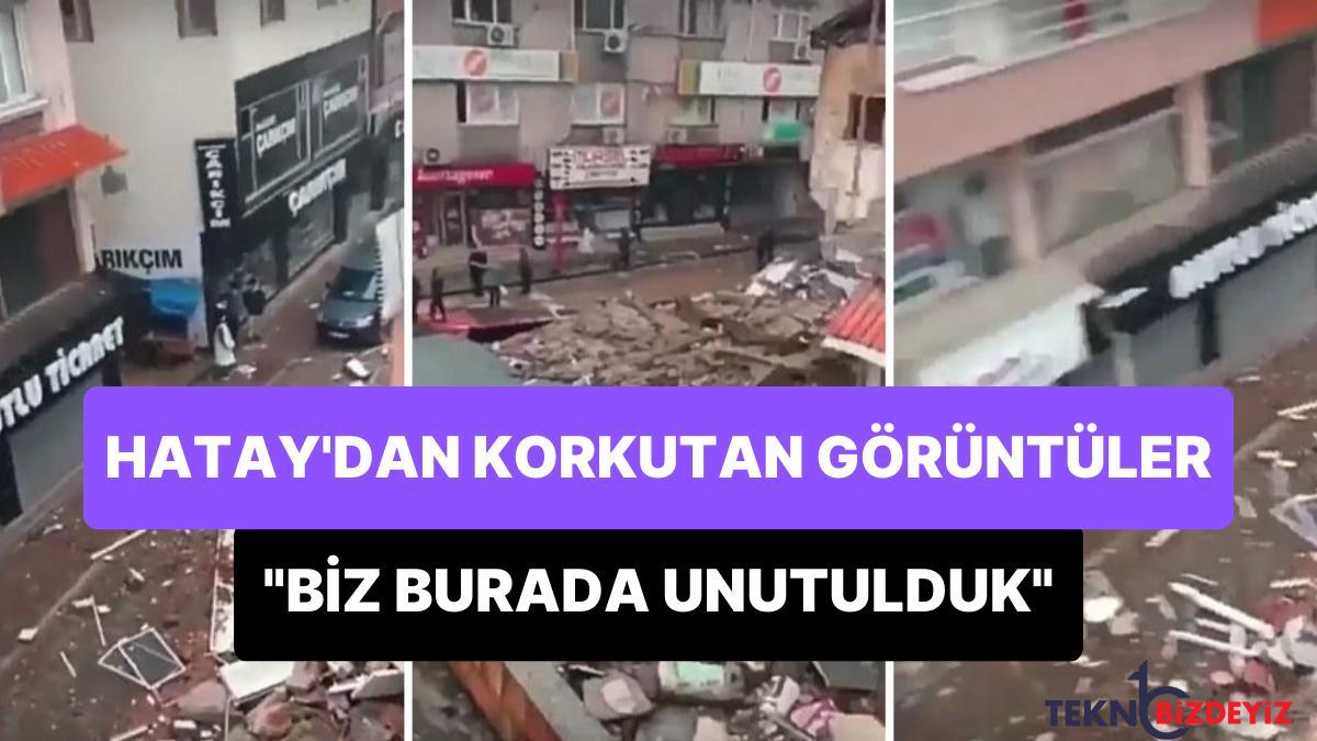 hatay kirikhanda bir vatandas isyan etti biz burada unutulduk afad yok