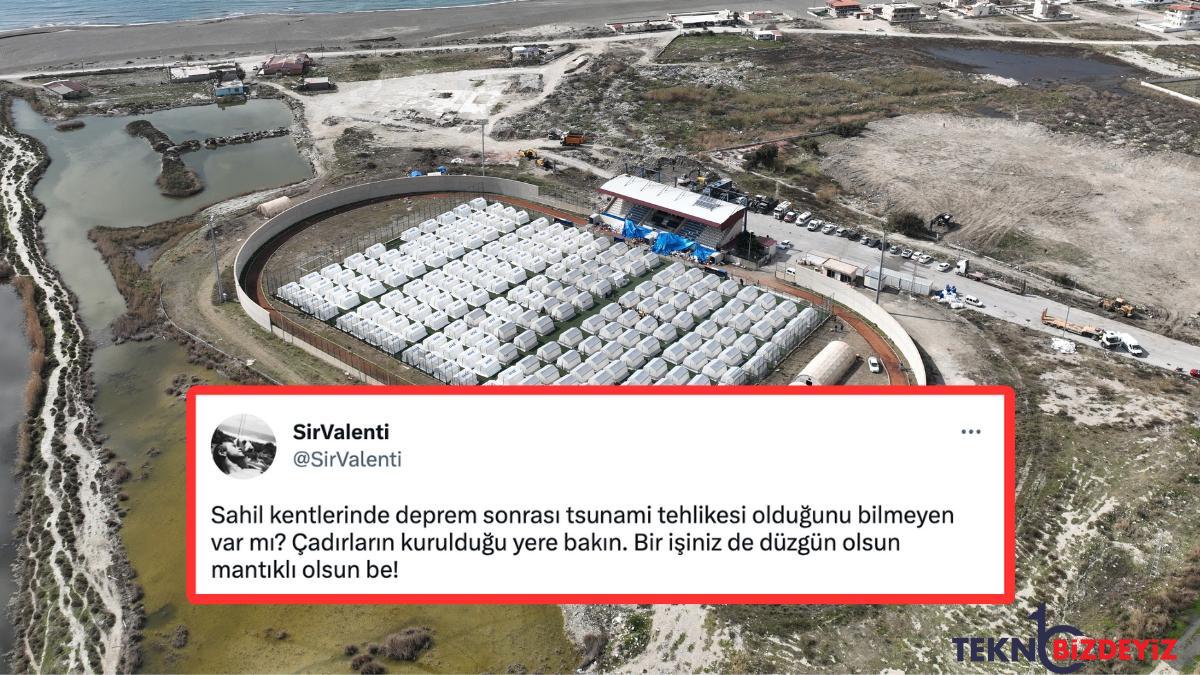 hataydaki sarsintinin akabinde tsunami uyarisi yapan afadin kiyiya kurdugu cadir kent reaksiyon cekti 2QAJH7JS