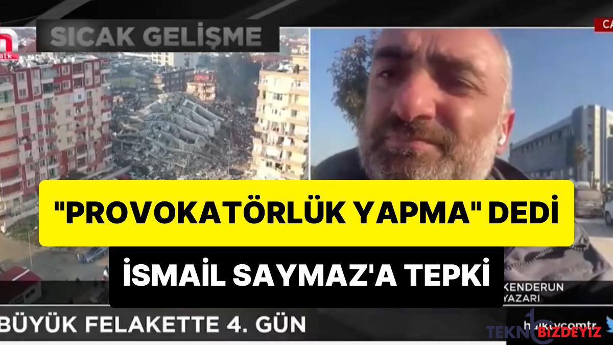 hataydan canli baglanan ismail saymaza vatandastan provokatorluk yapma helikopterlere bak reaksiyonu