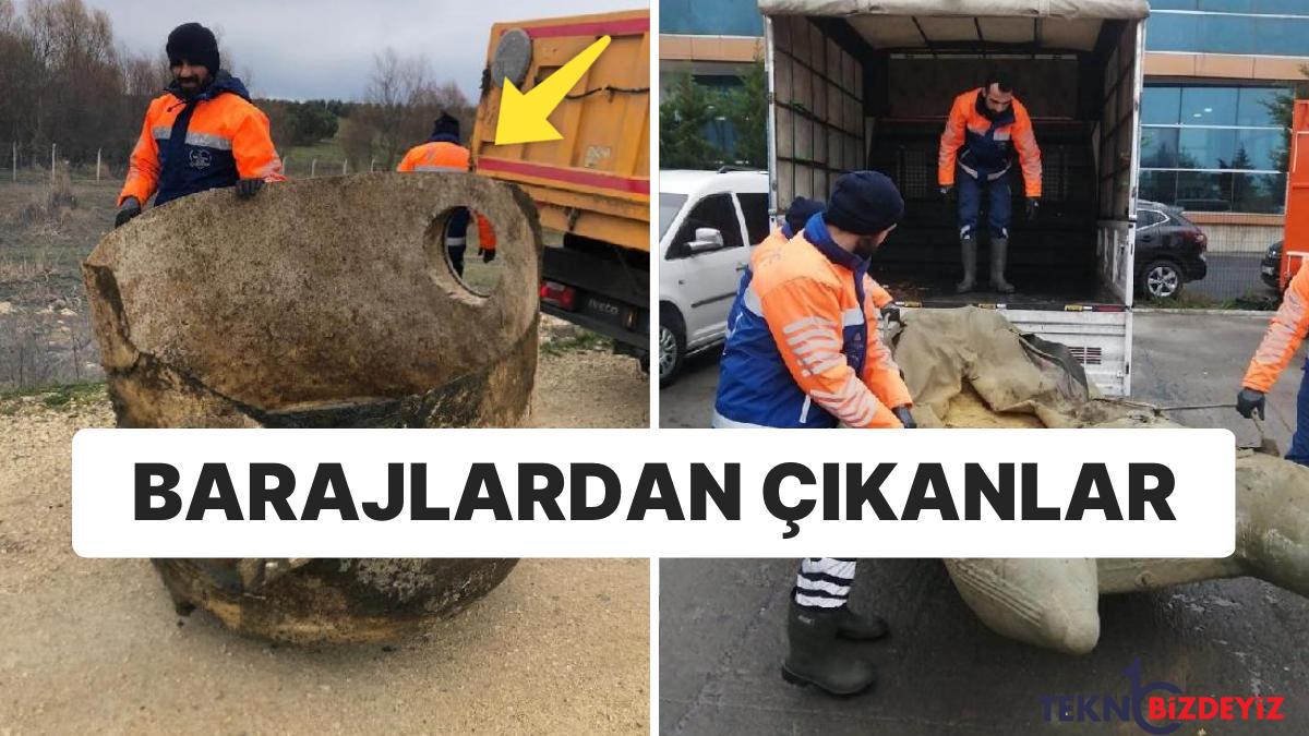 istanbul barajlarindan cikanlar sandalye kuvet mangal ve arac lastigi T99PF4bK