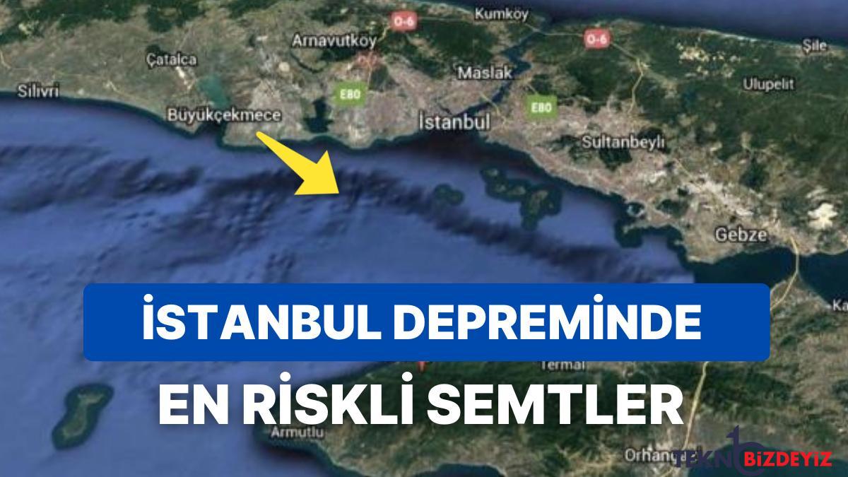 istanbul zelzele haritasi istanbul fay cizgisi nereden geciyor en riskli ilceler hangileri IlRMveOr