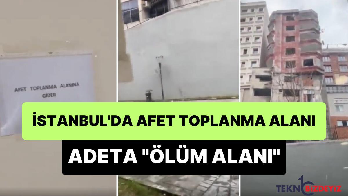 istanbulda afet toplanma alanina gider yazisini takip eden bayan muhtemel sarsintida yasanacak felaketi gosterdi