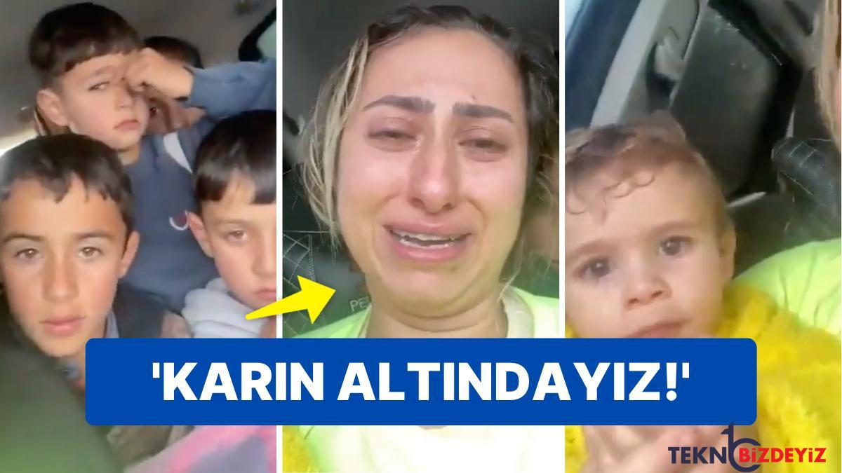 kahramanmaras zelzelesinin akabinde otomobilde 7 cocukla mahsur kalan bayan yardim istedi TOe3FtDE