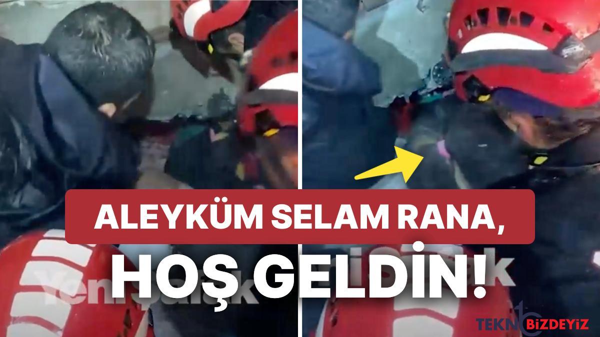 kahramanmarasta enkazdan cikartilan minik rananin selamunaleykum kelami sevinc sacti