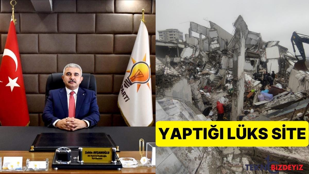 kahramanmarasta yikilan rezidansin muteahhiti akp ilce lideri sahin avsarogluun hayret ettiren rahatligi JSegVG4d