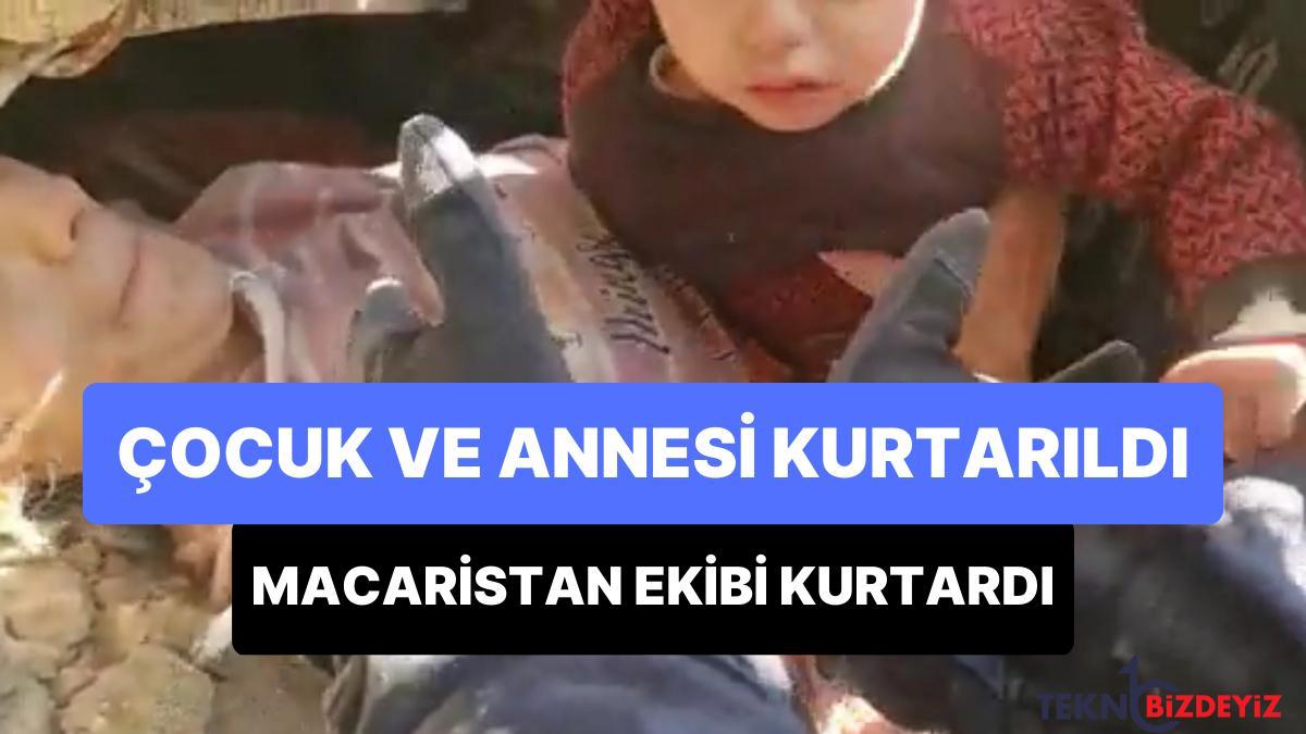 macaristan arama kurtarma takimlari 1 cocugu ve annesini enkazdan sag kurtardi Kl56L9mZ