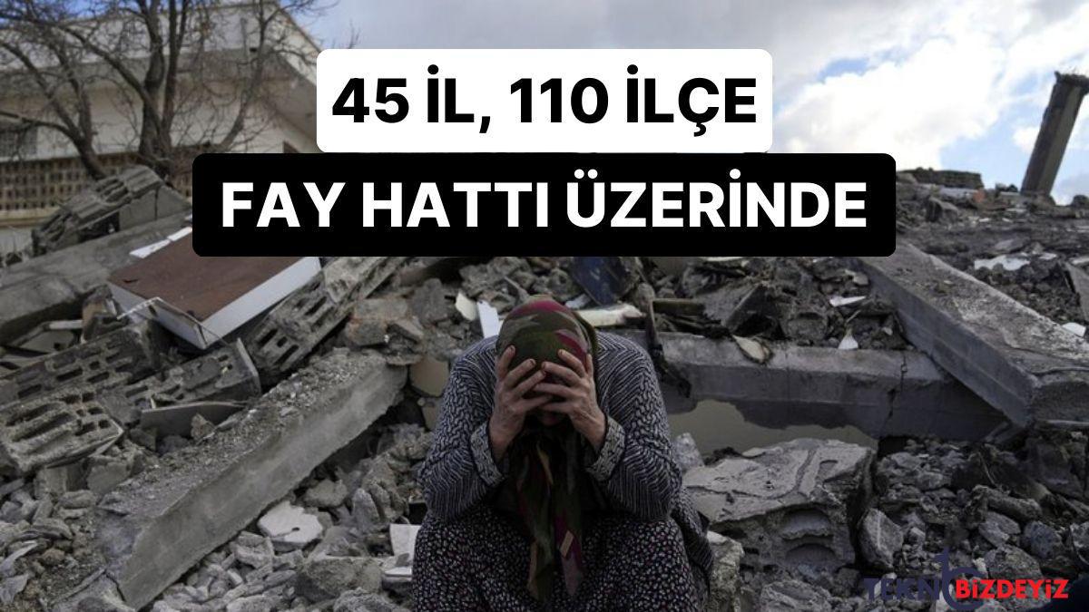 mta yenilenmis fay haritalarini yayinladi 45 vilayet 110 ilce tehlikede CjcMzzSD