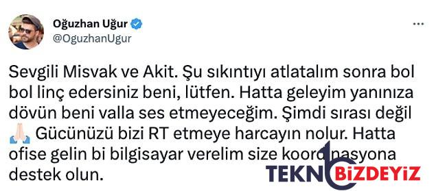 oguzhan ugur misvak ve akite seslendi nolur gelin buraya bize katilin 5 Aff8P9VE