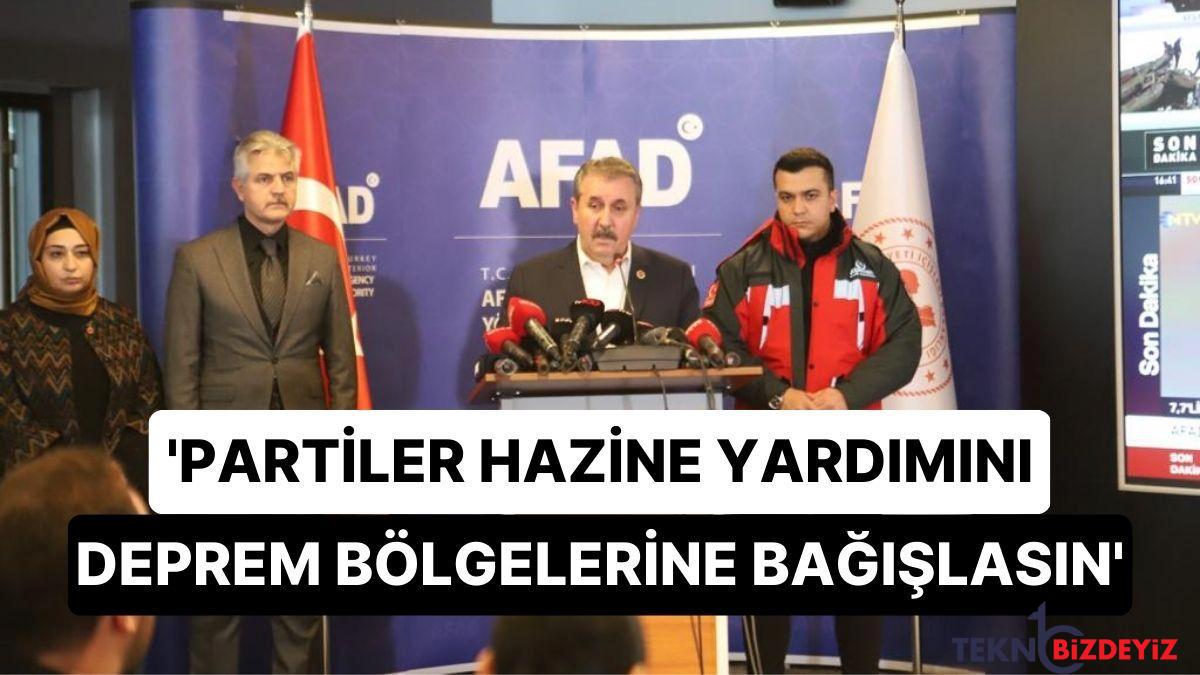 partiler hazine yardimini zelzele bolgelerine bagislasin 7TyNT6NE