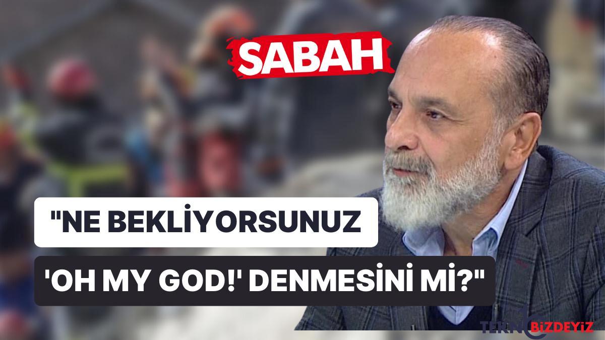 sabah muharriri babaoglundan allahu ekber yazisi vidi vidiyi kesin