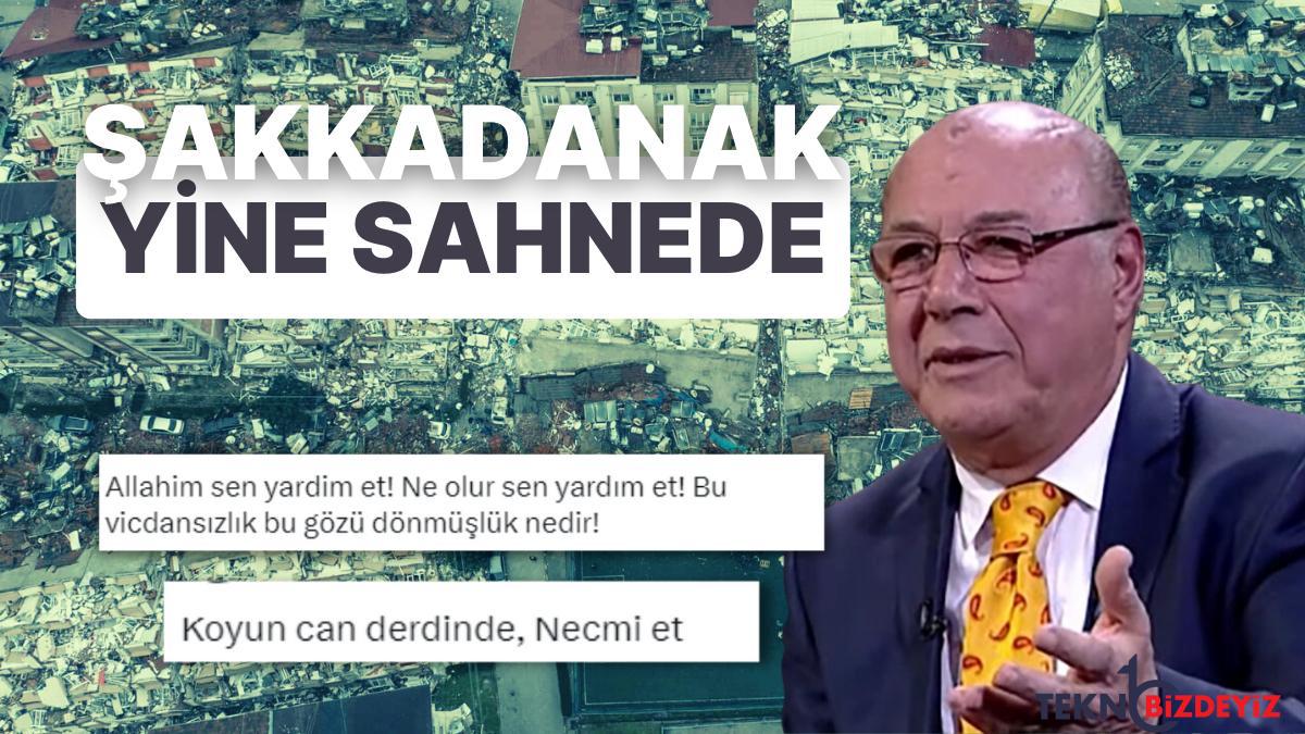 sakkadanak necmettin batirel sarsinti felaketi hakkinda yazdiklariyla pes dedirtti bvCOyAbG