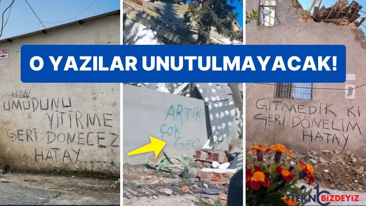 sarsintinin akabinde enkaza donen kentlerin duvarlarindaki yazilar bogazinizi dugumleyecek KZw4Vrla