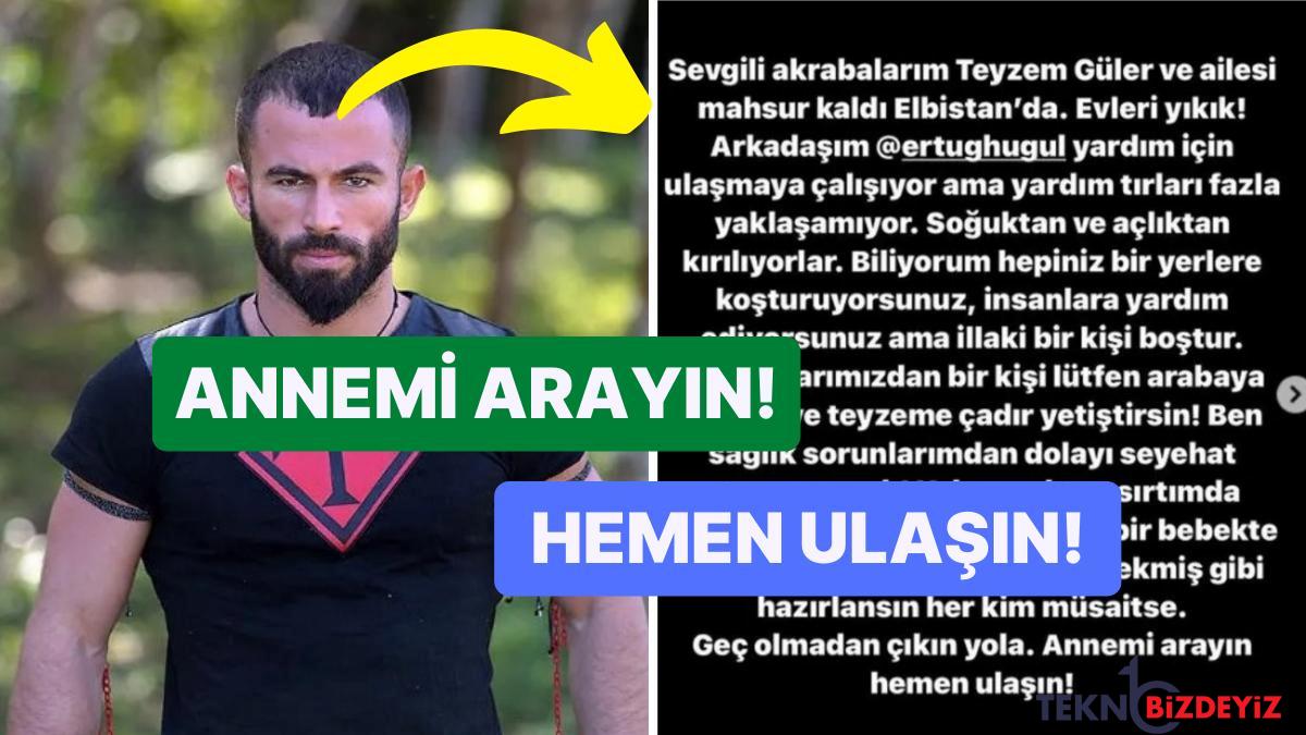 survivor sampiyonu turabi camkiran sarsintida meskeni yikilan ailesi icin yardim istedi