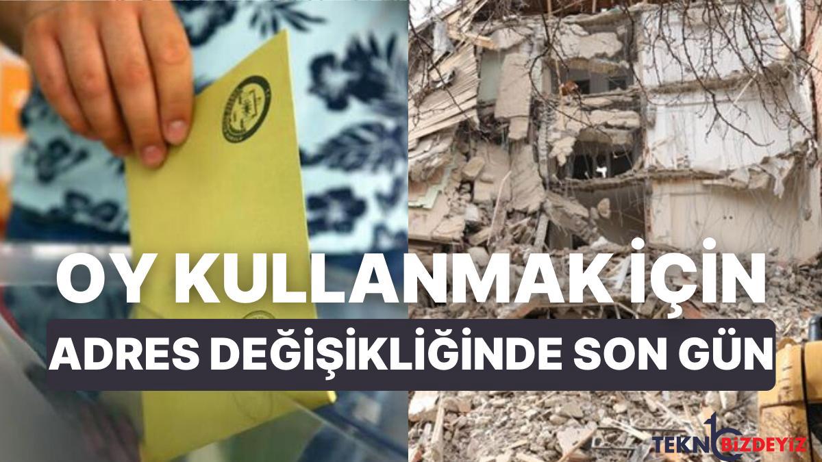 toplumsal medyada yayilan oy kullanmak icin adres degistirmede son tarih 14 subat bilgisinde degerli detay fENLKt6c