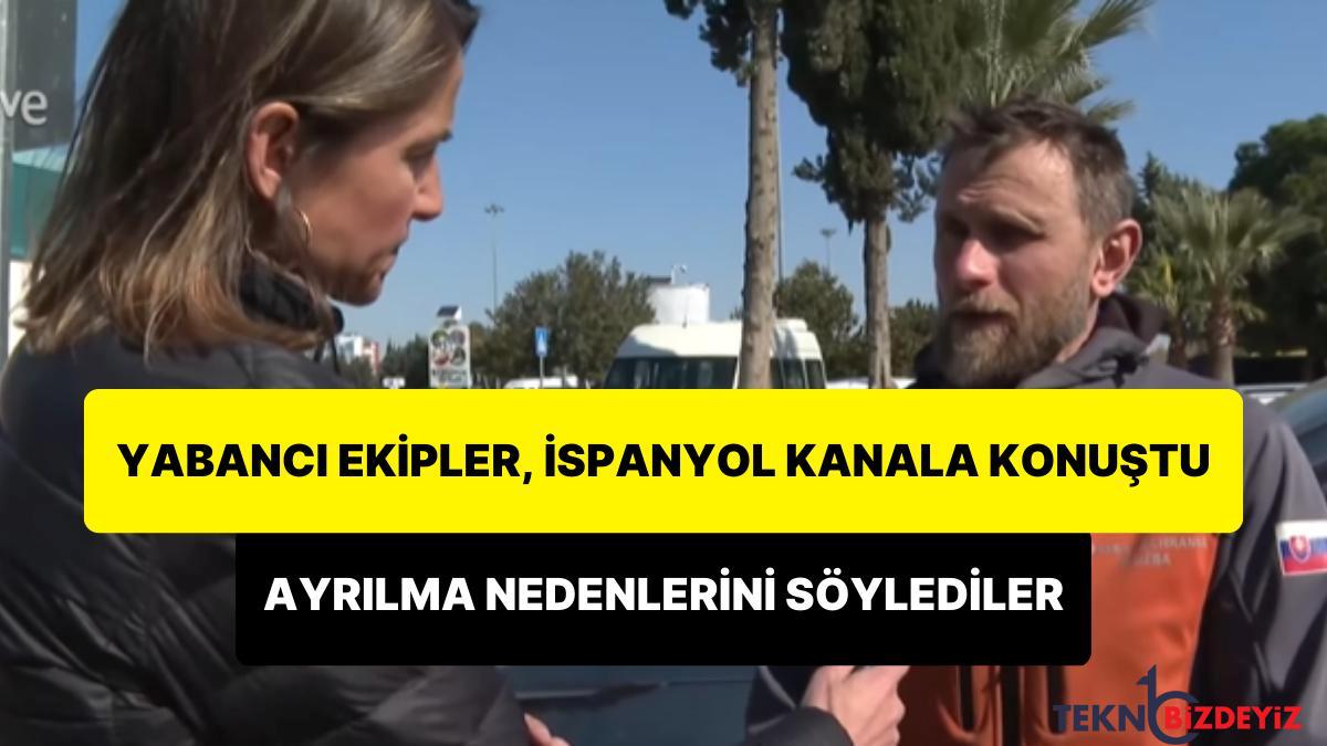 ulkeden ayrilan yabanci arama kurtarma takimlari ispanyol televizyon kanalina neden ayrildiklarini anlatti PYwgCghG