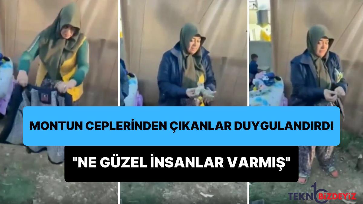 yardim icin gonderilen montun ceplerinden cikanlar depremzedeyi duygulandirdi usudugumuzu nasil bildiler vIXUrnem