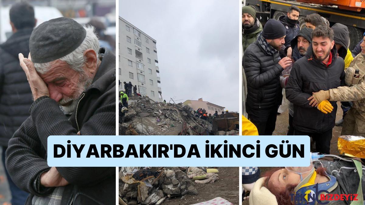 zelzelede ikinci gun pes pese gerceklesen zelzelelerin akabinde diyarbakirin durumunu gosteren kareler