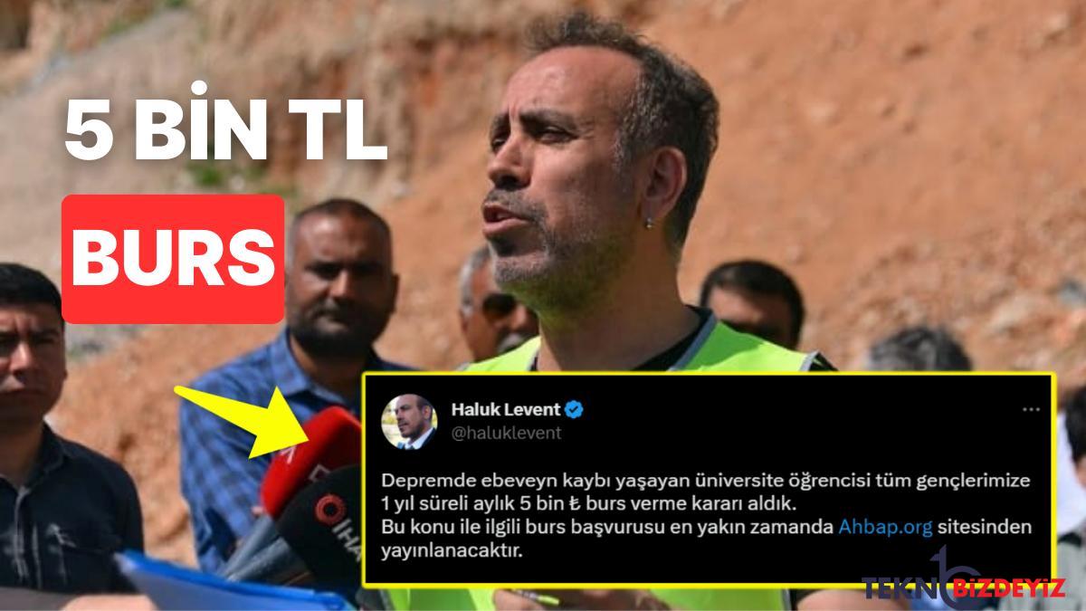 haluk levent ahbap derneginin sarsintida ailesini kaybeden ogrencilere 5 bin tl burs verecegini acikladi PdZngUKW